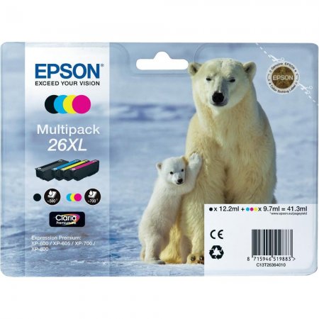 Epson T2636 Multip. 4-colours 26XL Claria Premium originální