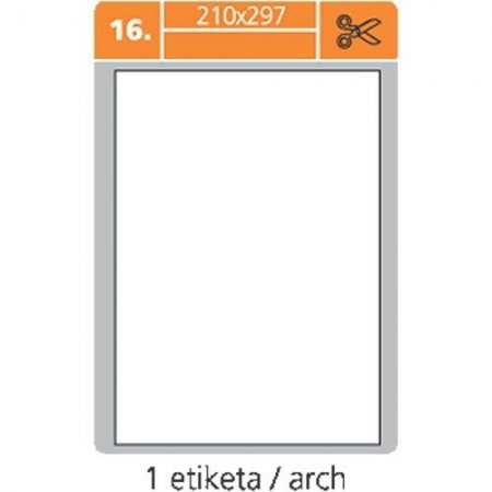 Samolepící etikety pro laserový a inkoustový tisk 210 x297mm 