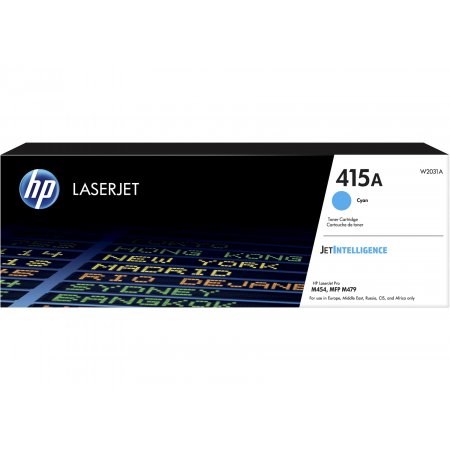 HP 415A Cyan LaserJet Toner Cartridge, W2031A originální