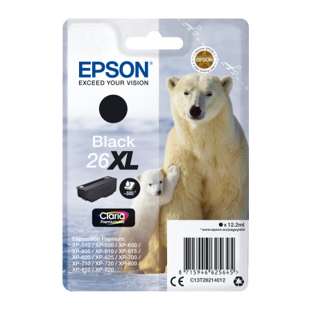 Epson Singlepack Black 26XL Claria Premium Ink originální