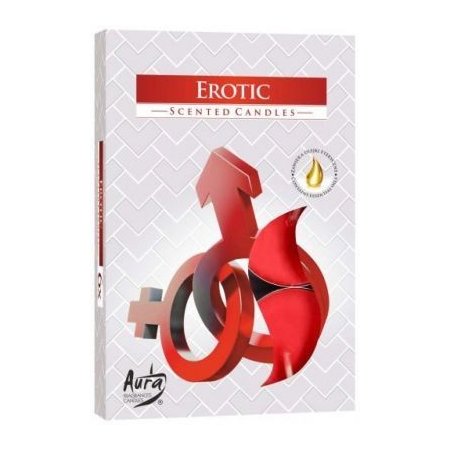 Vonná čajová svíčka Erotic 6 ks v krabičce