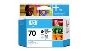 HP no 70 foto černá a sv. šedá tisk hlava, C9407A originální