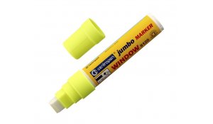 Speciální žlutý značkovač Jumbo Window na sklo, zrcadla a výlohy 