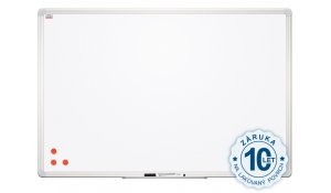 Bílá magnetická tabule Premium 300x120cm, prémiový Alu rám a konstrukce desky