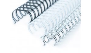 Drátěná vazba 2:1, 12,7mm bílá