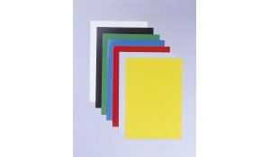 Spodní desky červené A4 Chromolux pro kroužkovou vazbu, 100ks 